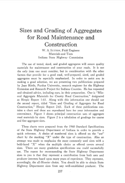 Sizes and Grading of Aggregates for Road - Purdue e-Pubs