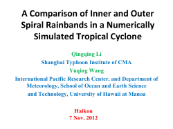 A Comparison of Inner and Outer Spiral Rainbands in a Numerically