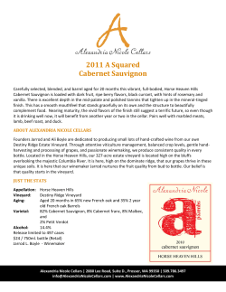 2011 A Squared Cabernet Sauvignon