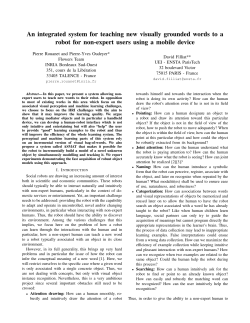 An integrated system for teaching new visually grounded words to a