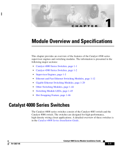 Module Overview and Specifications