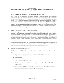 Anti-Bribery Anti-Corruption Policy