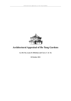 Architectural Appraisal of Ho Tung Gardens