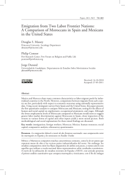 Emigration from Two Labor Frontier Nations: A Comparison