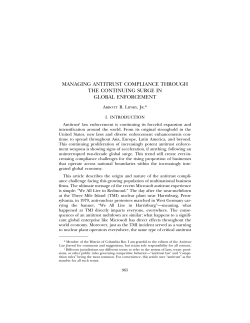 managing antitrust compliance through the continuing surge in