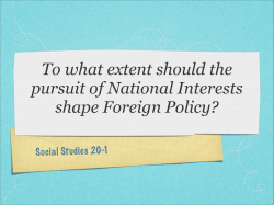 To what extent should the pursuit of National - wolfesocial20-1