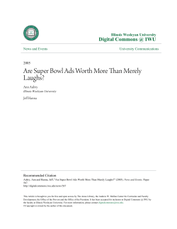 Are Super Bowl Ads Worth More Than Merely Laughs?