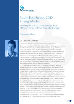 South East Europe 2050 Energy Model