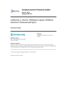 European journal of American studies , Reviews 2014