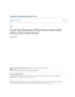 Crash Test Dummies: What Drives Automobile