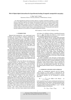 Role of dipole-dipole interactions for