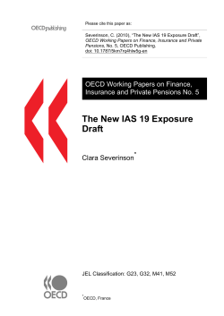 The New IAS 19 Exposure Draft
