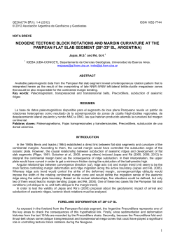 neogene tectonic block rotations and margin