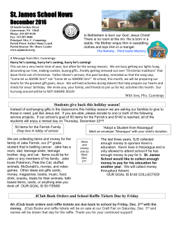 December - St. James School