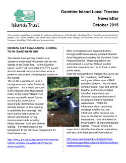 October 2015 Trustee Newsletter