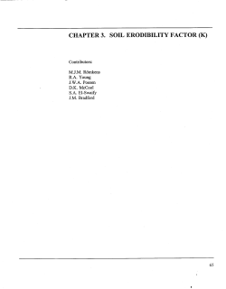 chapter 3. soil erodibility factor
