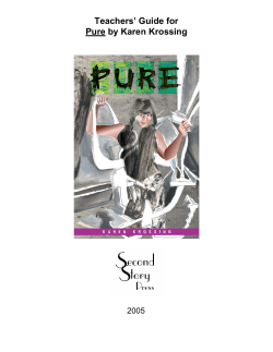 Teacher`s Guide - Second Story Press