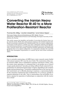 Converting the Iranian Heavy Water Reactor IR