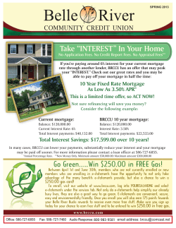 Spring 2013 - Belle River Credit Union