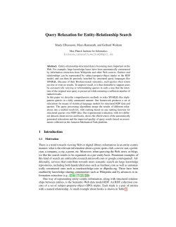 Query Relaxation for Entity-Relationship Search