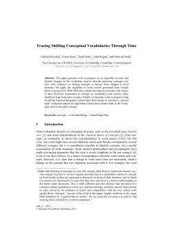 Tracing Shifting Conceptual Vocabularies Through Time