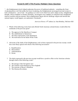 Period II (1607-1754) Practice Multiple Choice Questions
