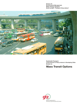 Mass Transit Options