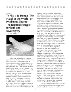 Te Pito o Te Henua - University of Hawaii at Hilo