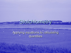 Stoichiometry