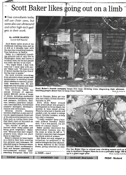 Scott Baker likes going out on a limb