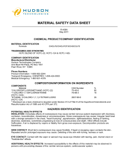 MATERIAL SAFETY DATA SHEET