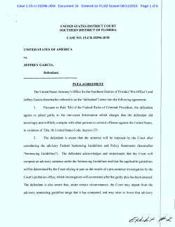 Read Jeffrey Garcia`s plea agreement