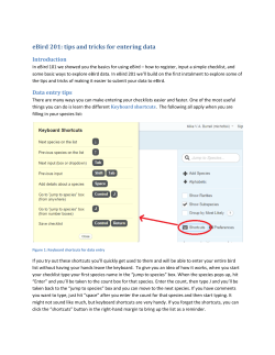 eBird 201: tips and tricks for entering data