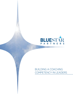Building a CoaChing CompetenCy in leaders