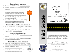 Third Grade - Tehama County Department of Education