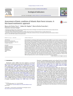 Assessment of biotic condition of Atlantic Rain Forest streams