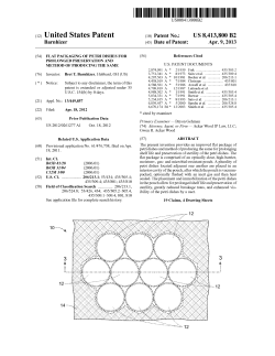 Flat packaging of petri dishes for prolonged preservation and