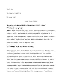 Interest Group: Human Rights Campaign on LGBTQ+ issues What