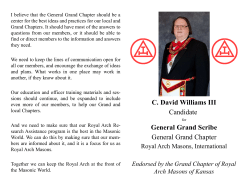 Brochure - General Grand Chapter