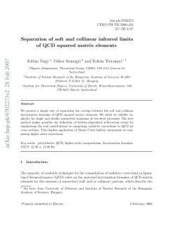 Separation of soft and collinear infrared limits of QCD squared