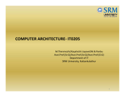 computer architecture- it0205