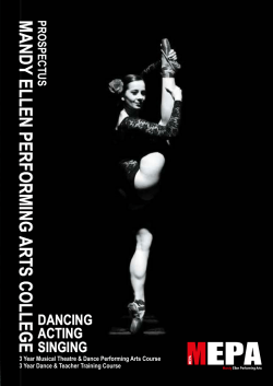 MANDY ELLEN PERFORMING ARTS COLLEGE PROSPECTUS