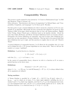 Computability Theory