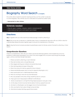 Biography Word Search (3 pages)