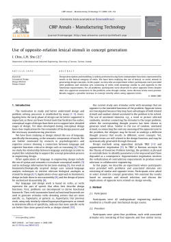Use of opposite-relation lexical stimuli in concept