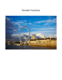Periodic Functions Classwork Rewrite