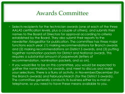 Committee Descriptions