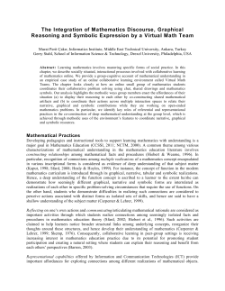 The Integration of Mathematics Discourse, Graphical