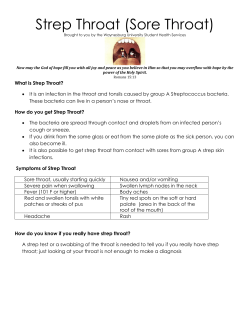 Strep Throat (Sore Throat)