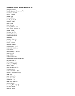 White Plains Gannett Morgue - People List L